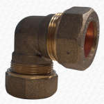 20mm MDPE Brass Compression DZR Elbow for Water Main Pipe