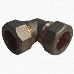 20mm MDPE Brass Compression DZR Elbow for Water Main Pipe - Image 3