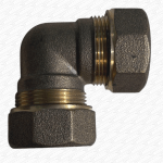 20mm MDPE Brass Compression DZR Elbow for Water Main Pipe - Image 2