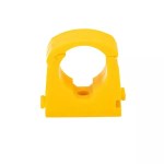 20 Pack of 15mm Pipe Clips Yellow for GAS Identification Copper Pipe Bracket - Image 2