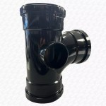 110mm Boss Fitting T Junction Black T/S Push Fit Soil Vent Tee Branch - Image 6