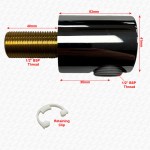 Shower Outlet Elbow with Extra Long Brass Thread 1/2" Shower Hose Connection - Image 3