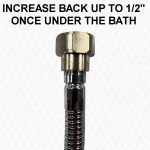 Shower Hose for Pull Out Shower / Tap with Small end 3/8" / 15mm 180cm Long - Image 3