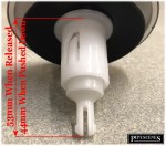 NEW Push Roca Laura Pop Up Plug 64mm Click Clack *All Dimensions In Advert* - Image 5