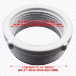 MCALPINE T16 Trap Inlet Reducer 1.25" x 1.5" Converts Basin Sink Waste Thread - Image 2