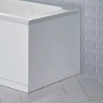 Roper Rhodes Helios 700mm Bath End Panel TR5002 With Plinth Gloss White - Image 2