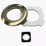 Dual Flush Push Button for Cable Operated Concealed Cisterns Brushed Brass Gold - Image 8