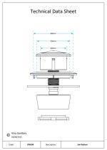 Dual Flush Push Button for Cable Operated Concealed Cisterns Brushed Brass Gold - Image 10