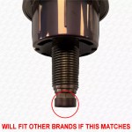 Brushed Copper Toilet Push Button for Cable Type Flush Valve Cistern Dual Flush - Image 3