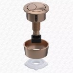 Brushed Copper Toilet Push Button for Cable Type Flush Valve Cistern Dual Flush - Image 5