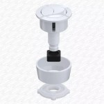 Gloss White Toilet Push Button for Cable Type Flush Valve Cistern Dual Flush - Image 5