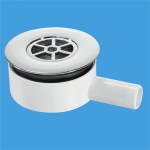 McAlpine Caravan Type Pumped Shower Waste 85mm Top for 50mm Hole 22mm Outlet - Image 2