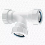 40mm 42mm 43mm Tee Branch Compression Multifit 1 1/2" Bath Waste Pipe Join
