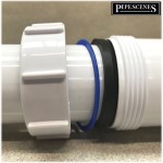 BLACK 40mm 42mm 43mm Tee Branch Compression Multifit 1 1/2" Pipe Join - Image 4