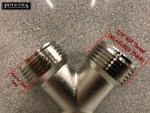 BRASS Outside Garden Hose Bib Tap Y Dual Splitter Nickel Plated 3/4" BSP - Image 5
