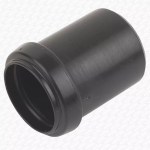 40mm x 32mm Waste Pipe Reducer Black Push Fit PP Floplast WP38