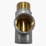 Towel Radiator Electric Summer Element Tee Piece 1/2" MATT SILVER Finish - Image 5