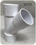 Floplast 40mm 43mm (1 1/2") Y Branch Waste Pipe 45° Junction Solvent Weld Glued - Image 6