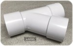 Floplast 40mm 43mm (1 1/2") Y Branch Waste Pipe 45° Junction Solvent Weld Glued - Image 5