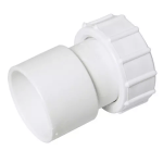 Floplast White 1.5" BSP Female to 43mm Waste Connector (WS67W)