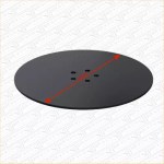 Spare Brass Matt Black Finish Shower Waste Top 110mm Replacement 11cm - Image 2