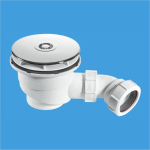McAlpine ST90CP10 High-Flow Shower Drain Waste with 110mm Chrome ABS Top