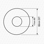 Roca GAP Toilet Flush Valve Seal | Replacement Diaphragm - Image 3