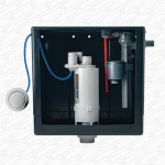 Wirquin Macdee Kayla Single Flush Pneumatic Air Flush Valve 1.5" Thread DVA5350 - Image 2