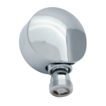 Hansgrohe FixFit E 27505000 Chrome Wall Outlet Elbow Swivel Shower Hose Connector - Image 4