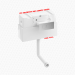 Britton Aqua Cabinets Inlet Float Valve with Clip, Flexible Hose & Threaded Elbow from W32A Cistern - Image 3