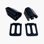 Black Plastic Celmac Toilet Seat Hinges Fittings Brackets ONLY - Image 4