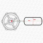 2 x Replacement White Lockshield Radiator Valve Wheel Heads Handles Caps Only - Image 3