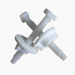 White Plastic Celmac Toilet Seat Hinges Fittings Brackets ONLY - Image 5