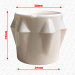 2 x Replacement White Lockshield Radiator Valve Wheel Heads Handles Caps Only - Image 4