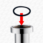 Chrome Bottle Trap Rubber Sealing Washer Only 40mm 1.5" Spare Seal