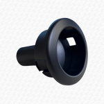 Matt Black B&Q Madrid Replacement Single Flush Push Button Toilet Cistern Flush - Image 7