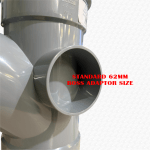 110mm Boss Fitting T Junction Grey T/S Push Fit Soil Vent Tee Branch - Image 3