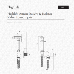 Annan Chrome Douche Kit With Integrated Isolator Valve & Handset Holder - Image 3