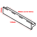 Roca Victoria Unik Furniture Unit Handle 120mm Chrome AU0005100R - Image 3