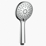 Shower Head Handset Round Chrome with 3 Spray Functions - Image 2