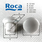 Roca Toilet Seat LID Buffers Set of 2 - AI0009000R - Image 2