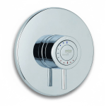 Mira Element Shower Concealing Plate & Handle Assembly Chrome 6.1617.116.1.0