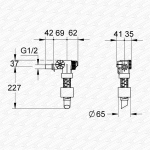 Grohe Dally Inlet Fill Valve 42181000 | 1/2" Plastic Thread Side Entry Float Valve for Cisterns - Image 4