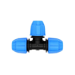 20mm Blue MDPE Equal Tee Joint Fitting - Image 2