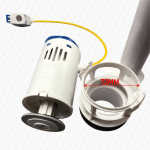 Toilet Push Button Dual Flush Cistern Syphon Valve with Yellow Cable - Image 4