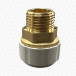 KeyPlumb 15mm x 1/2" Brass Push-Fit Male Straight Coupler Connector - Image 3