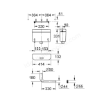 Grohe 37945 Adagio Bottom Entry Concealed Cistern - NO BUTTON - Image 6