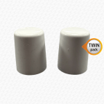 2 x Replacement White Lockshield Radiator Valve Cover Caps Only