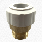 KeyPlumb 15mm x 1/2" Brass Push-Fit Male Straight Coupler Connector