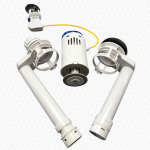 Toilet Push Button Dual Flush Cistern Syphon Valve with Yellow Cable - Image 6